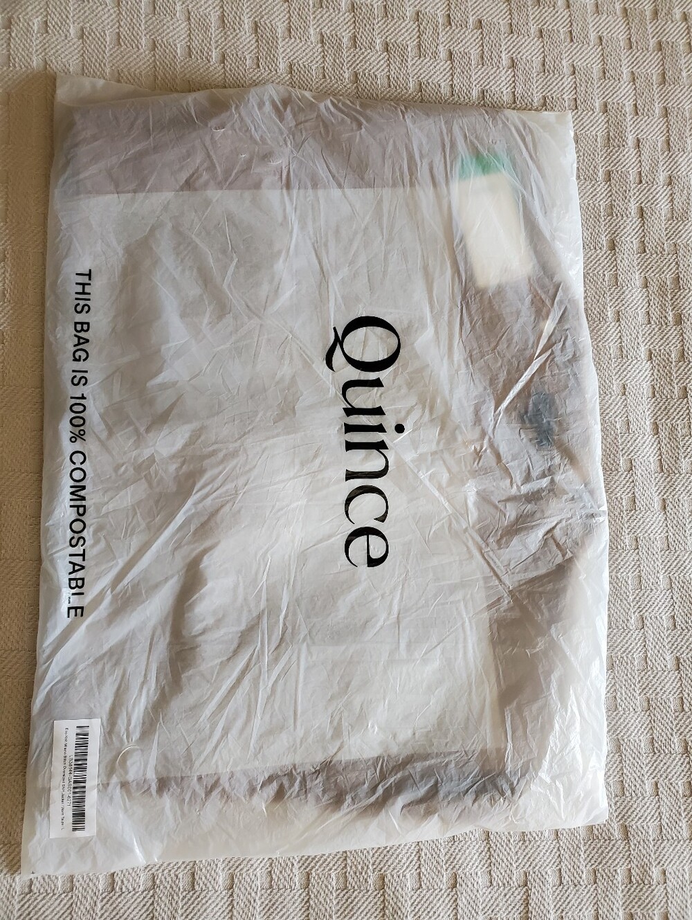 NWT Quince Eco-Knit Milano Stitch Oversized Shirt Jacket Shacket Warm Taupe - Picture 11 of 12